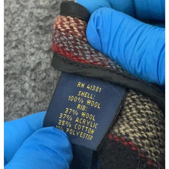 Polo Ralph Lauren Women’s Wool Jacket Bomber Plaid Coat 10 $498 Red Black Zip Up - Picture 6 of 9